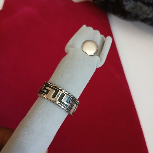 Greek Key Ring silver.925 - Picture 2 of 4